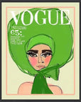 LOOMLAN Vogue Green Artwork d Canvas With Floating