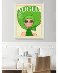 LOOMLAN Vogue Green Artwork d Canvas With Floating
