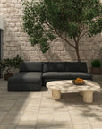 Warby Faux Travertine Cement Outdoor Coffee Table - LOOMLAN - Moe's Home - Outdoor Coffee Tables
