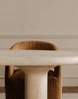 Warby Faux Travertine Outdoor Dining Table - LOOMLAN - Moe's Home - Outdoor Dining Tables