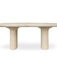 Warby Faux Travertine Outdoor Dining Table - LOOMLAN - Moe's Home - Outdoor Dining Tables