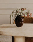 Warby Faux Travertine Outdoor Dining Table - LOOMLAN - Moe's Home - Outdoor Dining Tables