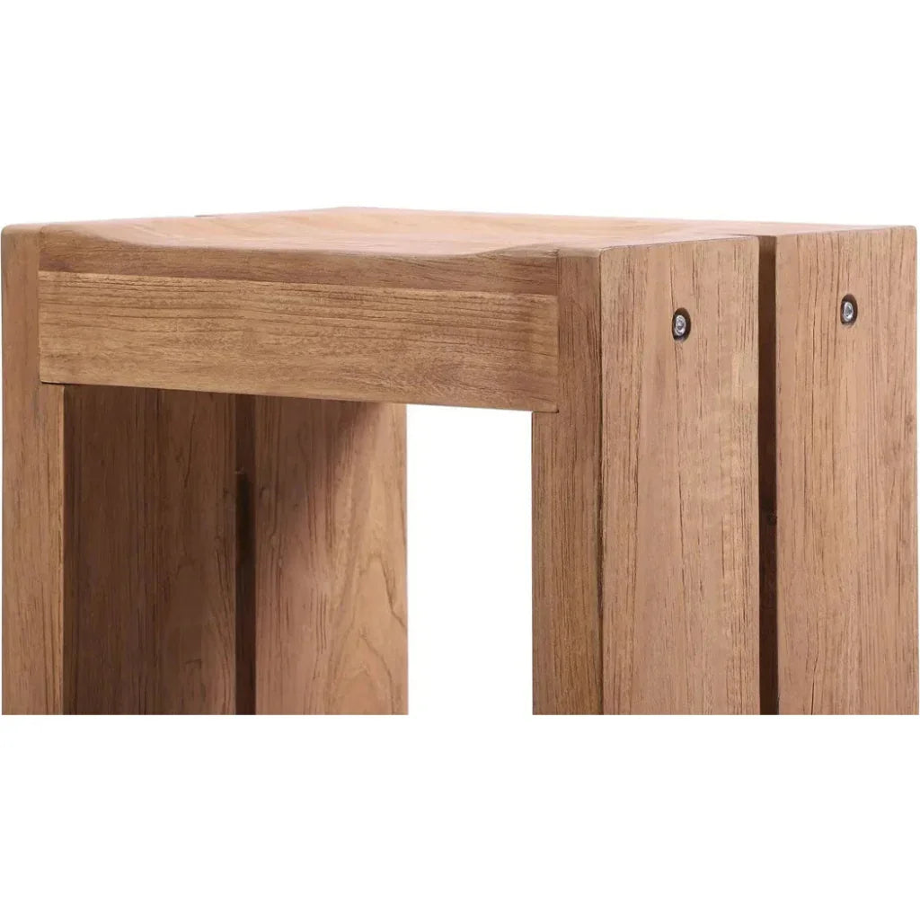 Warren Teak Counter Stools 2PC Outdoor Counter Stools - LOOMLAN - Seasonal Living - Outdoor Counter Stools