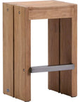 Warren Teak Counter Stools 2PC Outdoor Counter Stools - LOOMLAN - Seasonal Living - Outdoor Counter Stools