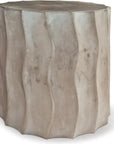 Seasonal Living Wave Accent Table (Short) - Concrete Outdoor End Table