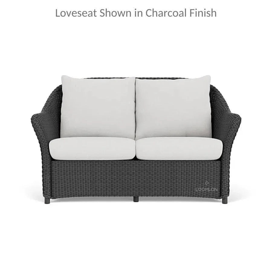 Weekend Retreat 3 Piece Wicker Loveseat & Rocker Set - LOOMLAN - Lloyd Flanders - Outdoor Lounge Sets