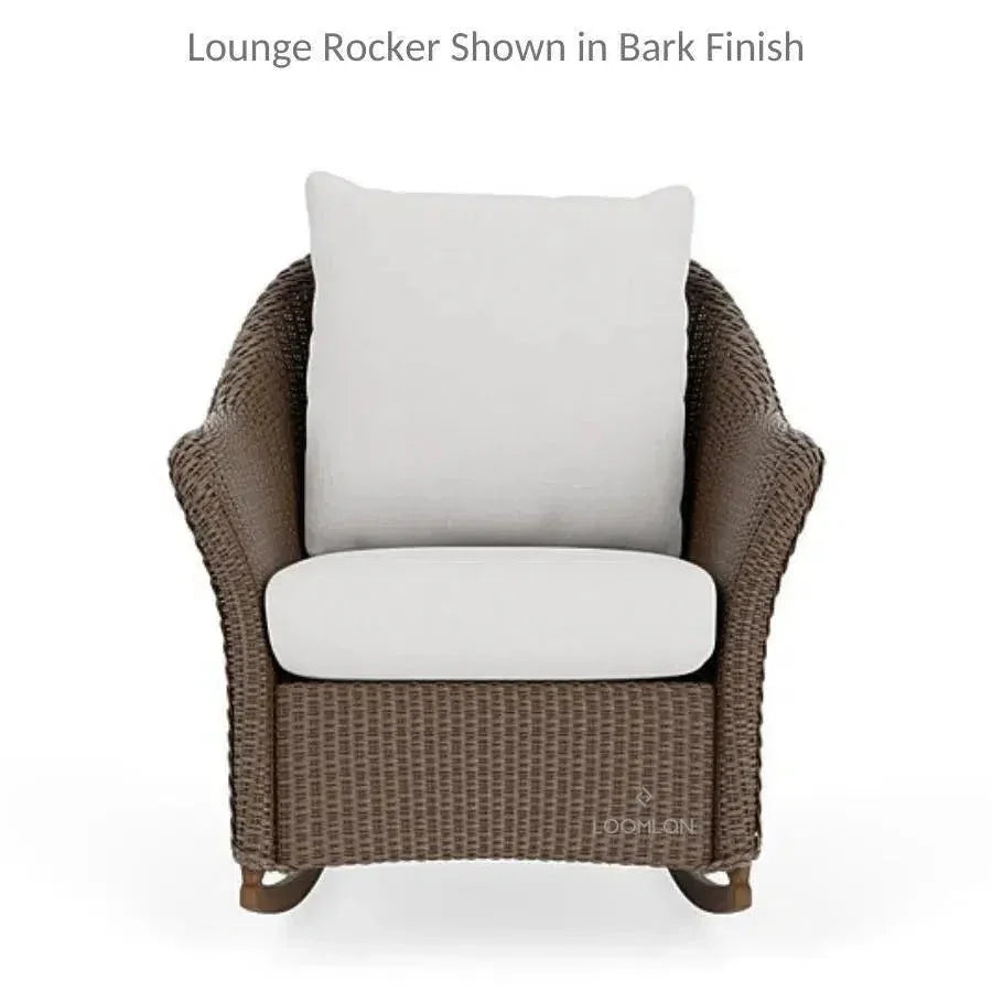 Weekend Retreat 3 Piece Wicker Loveseat &amp; Rocker Set - LOOMLAN - Lloyd Flanders - Outdoor Lounge Sets