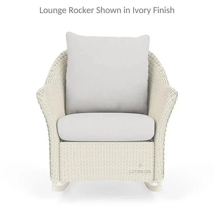 Weekend Retreat 3 Piece Wicker Loveseat &amp; Rocker Set - LOOMLAN - Lloyd Flanders - Outdoor Lounge Sets