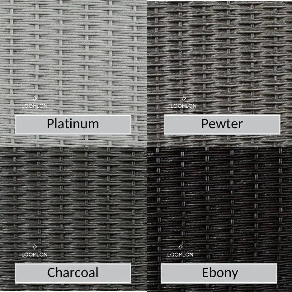 Weekend Retreat 3 Piece Wicker Loveseat &amp; Rocker Set - LOOMLAN - Lloyd Flanders - Outdoor Lounge Sets