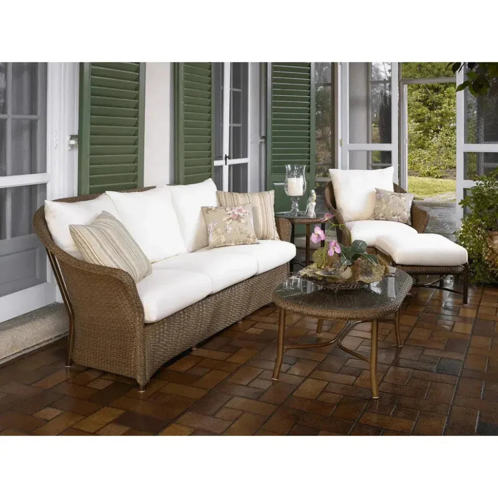 Weekend Retreat 43&quot; Oval Cocktail Table Lloyd Flanders - LOOMLAN - Lloyd Flanders - Outdoor Coffee Tables