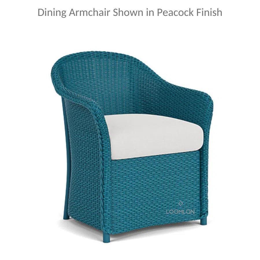 Weekend Retreat 7 PC Teak Table Set Wicker Chairs - LOOMLAN - Lloyd Flanders - Outdoor Dining Sets