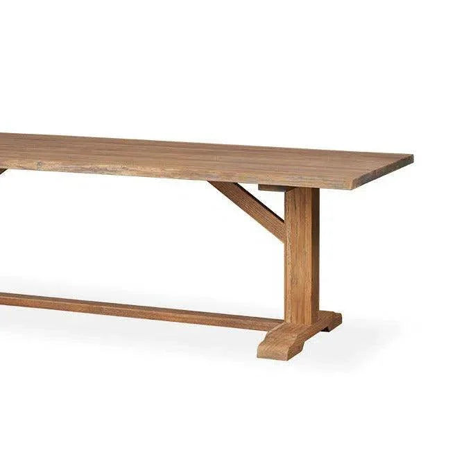 Weekend Retreat 7 PC Teak Table Set Wicker Chairs - LOOMLAN - Lloyd Flanders - Outdoor Dining Sets