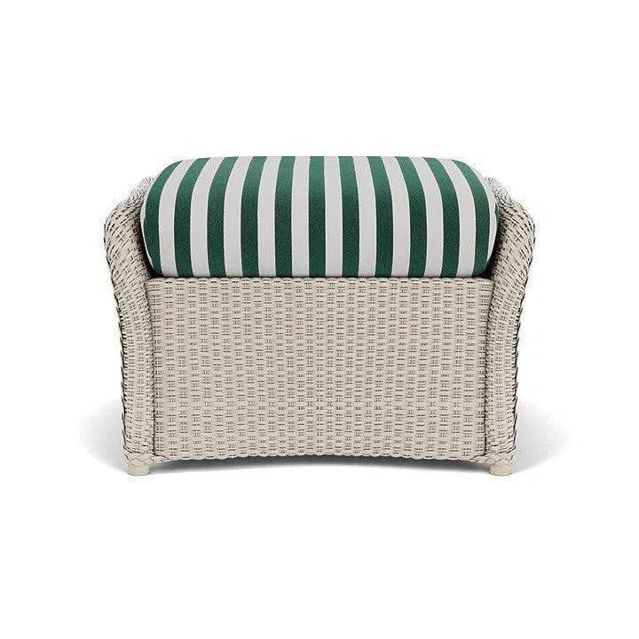 Weekend Retreat Ottoman All Weather Wicker - LOOMLAN - Lloyd Flanders - Outdoor Ottomans