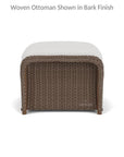 Lloyd Flanders Weekend Retreat Ottoman All Weather Wicker
