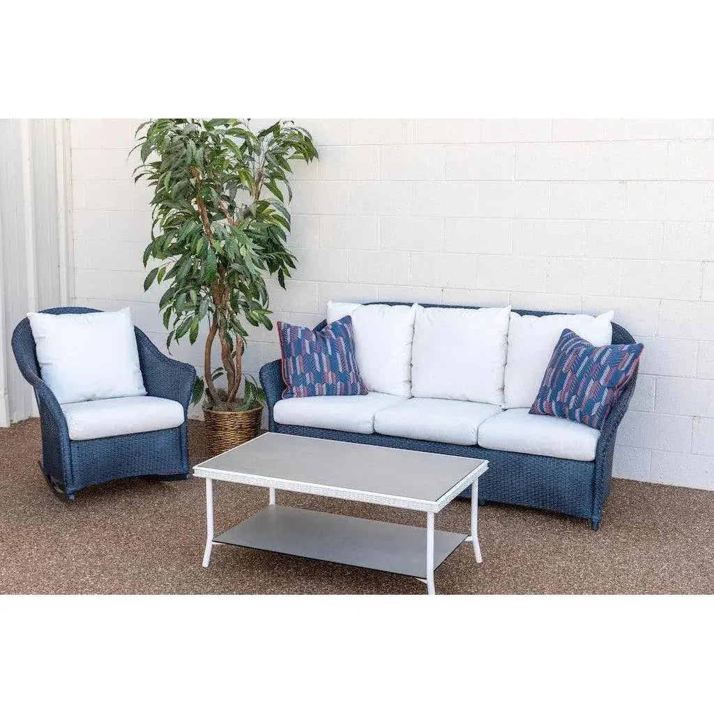 Weekend Retreat Outdoor Couch All Weather Wicker - LOOMLAN - Lloyd Flanders - Outdoor Sofas &amp; Loveseats