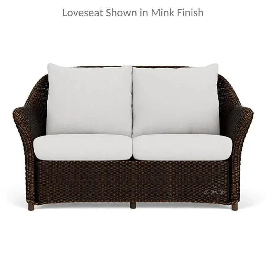 Weekend Retreat Outdoor Loveseat All Weather Wicker - LOOMLAN - Lloyd Flanders - Outdoor Sofas &amp; Loveseats