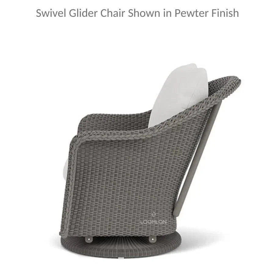 Weekend Retreat Outdoor Swivel Glider Lounge Chair - LOOMLAN - Lloyd Flanders - Outdoor Lounge Chairs