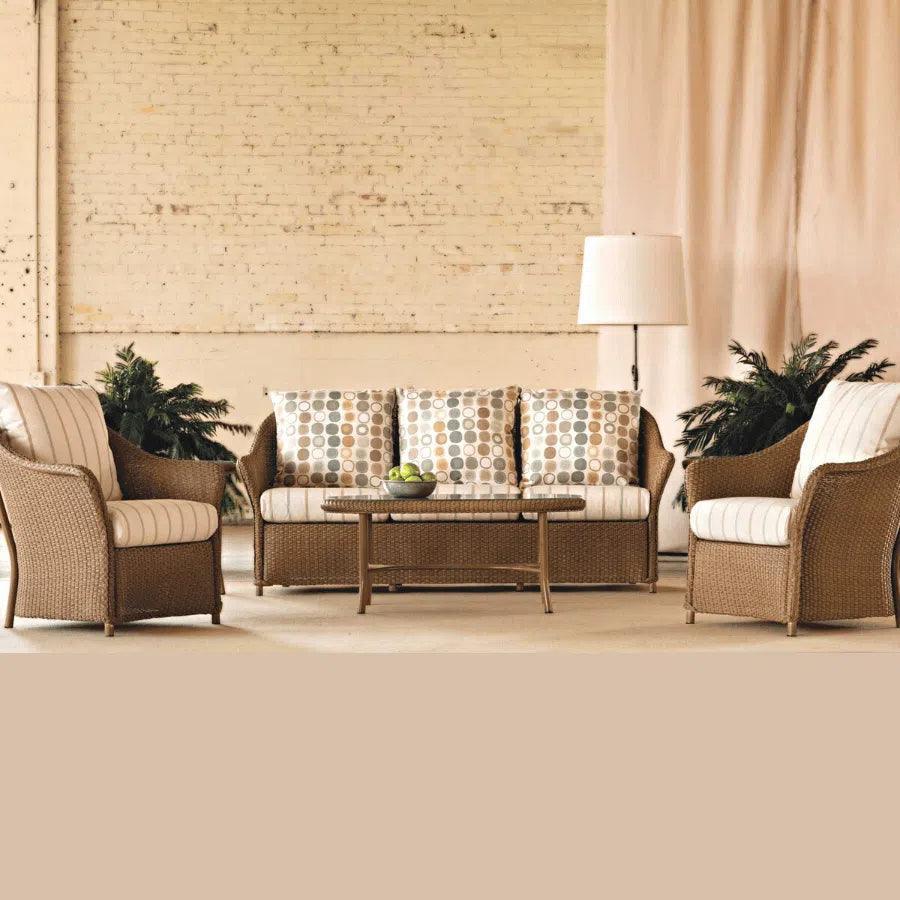 Weekend Retreat Wicker Sofa Lounge Set Lloyd Flanders - LOOMLAN - Lloyd Flanders - Outdoor Lounge Sets
