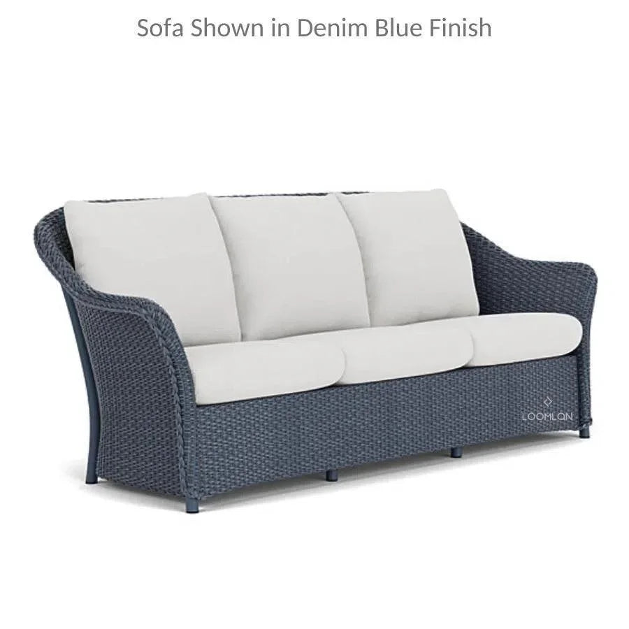 Weekend Retreat Wicker Sofa Lounge Set Lloyd Flanders - LOOMLAN - Lloyd Flanders - Outdoor Lounge Sets