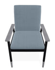 Welles Cushion Cafe Dining Chair Polymer Arm - LOOMLAN - Telescope - Outdoor Accent Chairs