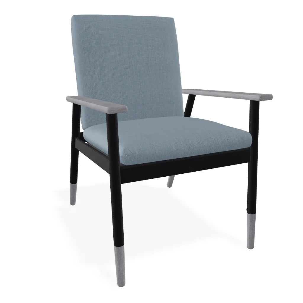 Welles Cushion Cafe Dining Chair Polymer Arm - LOOMLAN - Telescope - Outdoor Accent Chairs
