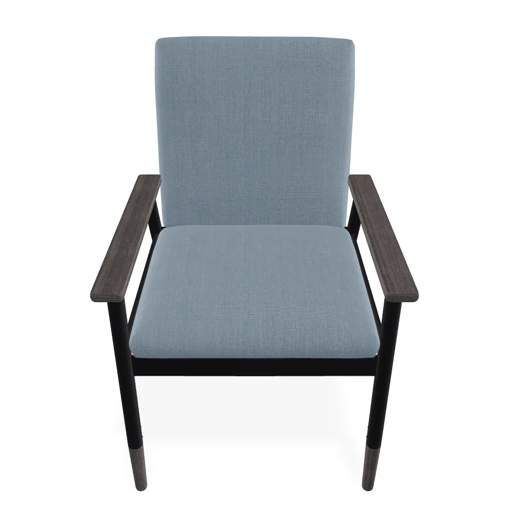 Welles Cushion Cafe Dining Chair Polymer Arm - LOOMLAN - Telescope - Outdoor Accent Chairs