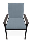 Welles Cushion Cafe Dining Chair Polymer Arm - LOOMLAN - Telescope - Outdoor Accent Chairs