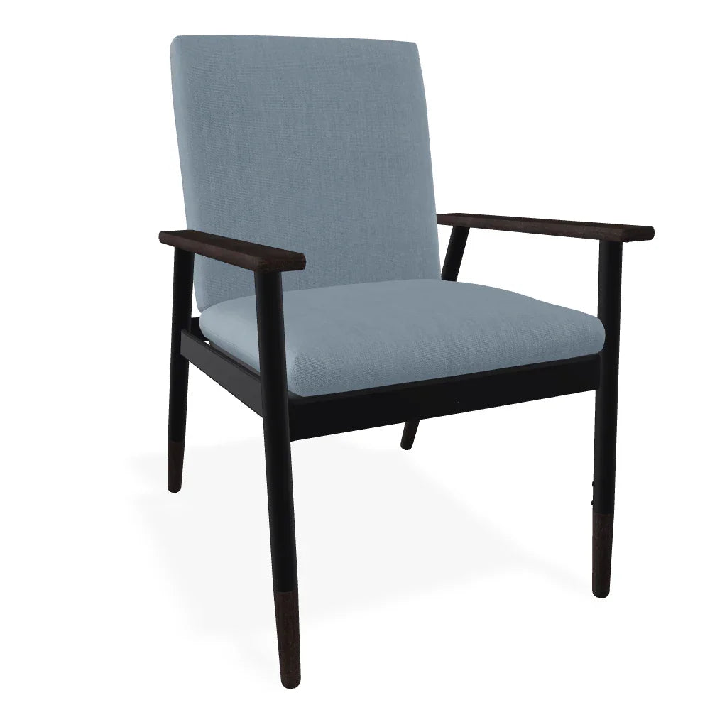 Welles Cushion Cafe Dining Chair Polymer Arm - LOOMLAN - Telescope - Outdoor Accent Chairs