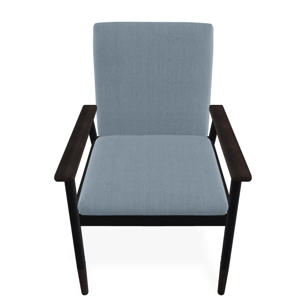 Welles Cushion Cafe Dining Chair Polymer Arm - LOOMLAN - Telescope - Outdoor Accent Chairs