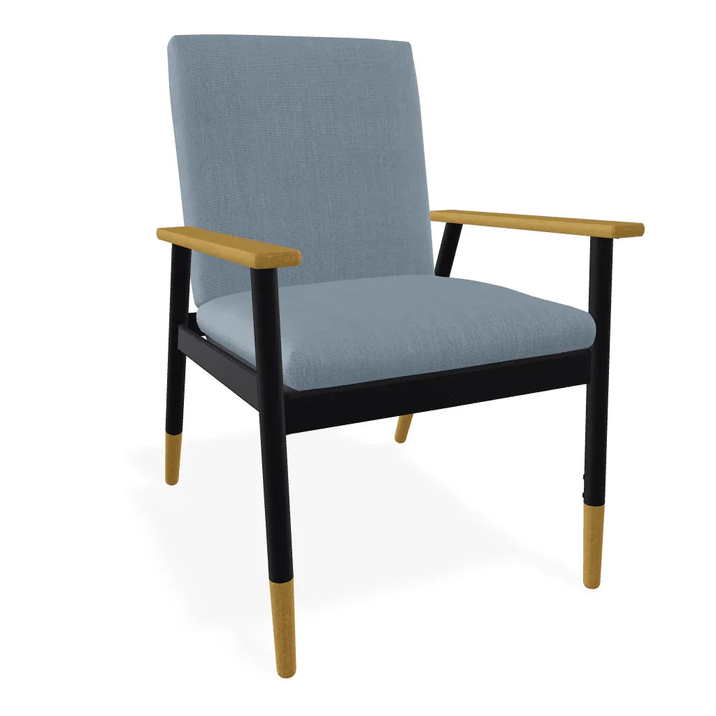 Welles Cushion Cafe Dining Chair Polymer Arm - LOOMLAN - Telescope - Outdoor Accent Chairs
