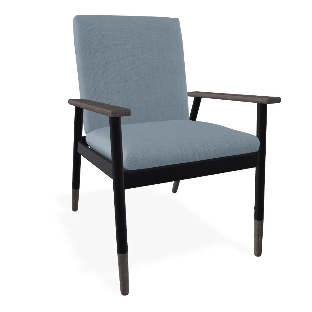 Welles Cushion Cafe Dining Chair Polymer Arm - LOOMLAN - Telescope - Outdoor Accent Chairs