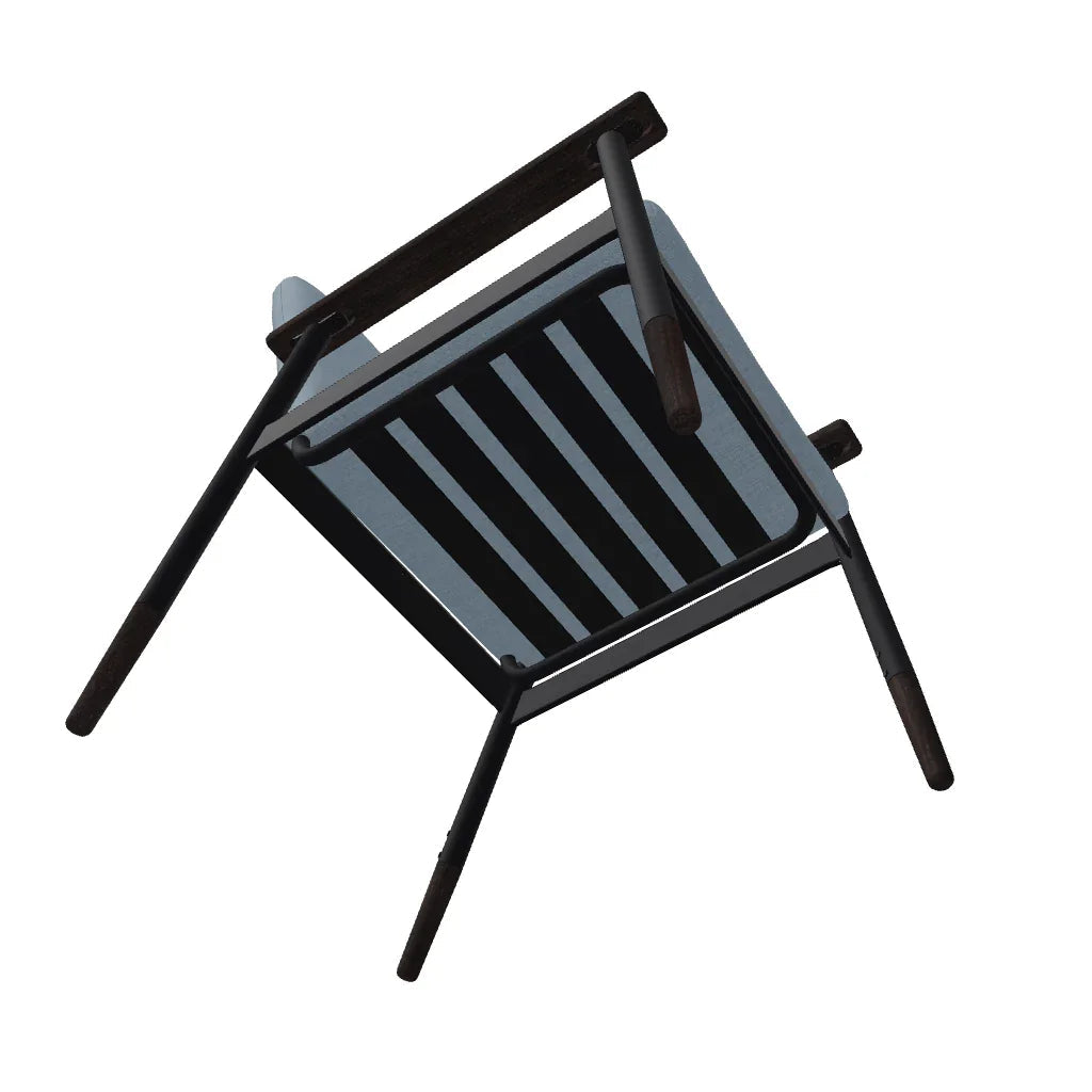 Welles Cushion Cafe Dining Chair Polymer Arm - LOOMLAN - Telescope - Outdoor Accent Chairs