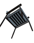 Welles Cushion Cafe Dining Chair Polymer Arm - LOOMLAN - Telescope - Outdoor Accent Chairs