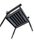Welles Cushion Cafe Dining Chair Polymer Arm - LOOMLAN - Telescope - Outdoor Accent Chairs