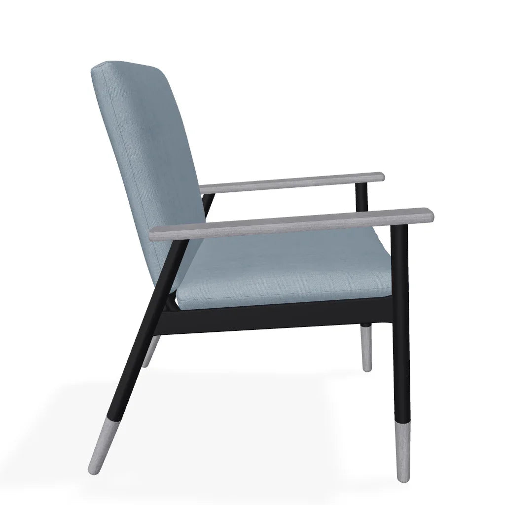 Welles Cushion Cafe Dining Chair Polymer Arm - LOOMLAN - Telescope - Outdoor Accent Chairs