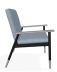 Welles Cushion Cafe Dining Chair Polymer Arm - LOOMLAN - Telescope - Outdoor Accent Chairs