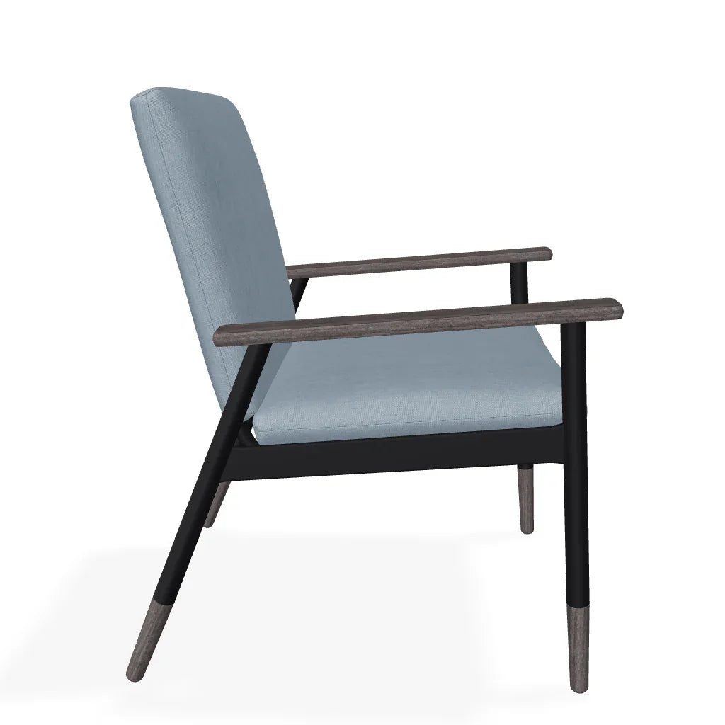 Welles Cushion Cafe Dining Chair Polymer Arm - LOOMLAN - Telescope - Outdoor Accent Chairs