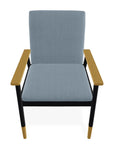 Welles Cushion Cafe Dining Chair Polymer Arm - LOOMLAN - Telescope - Outdoor Accent Chairs