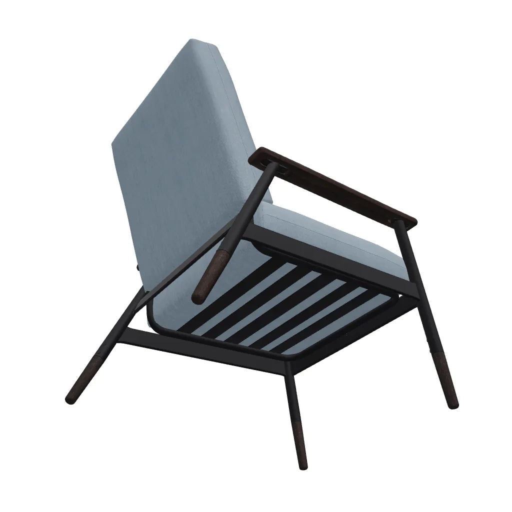 Welles Cushion Rustic Polymer Arm Chair - LOOMLAN - Telescope - Outdoor Accent Chairs