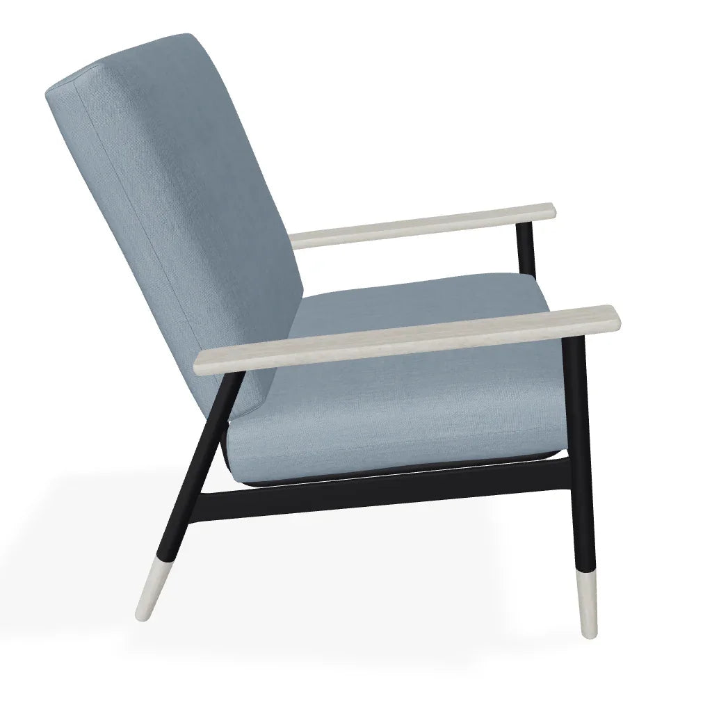 Welles Cushion Rustic Polymer Arm Chair - LOOMLAN - Telescope - Outdoor Accent Chairs