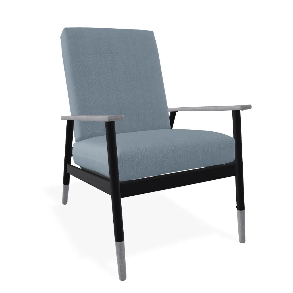 Welles Cushion Rustic Polymer Arm Chair - LOOMLAN - Telescope - Outdoor Accent Chairs