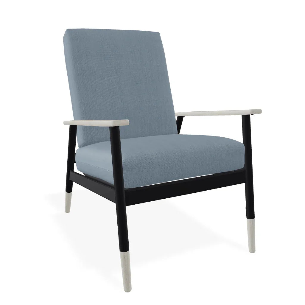 Welles Cushion Rustic Polymer Arm Chair - LOOMLAN - Telescope - Outdoor Accent Chairs