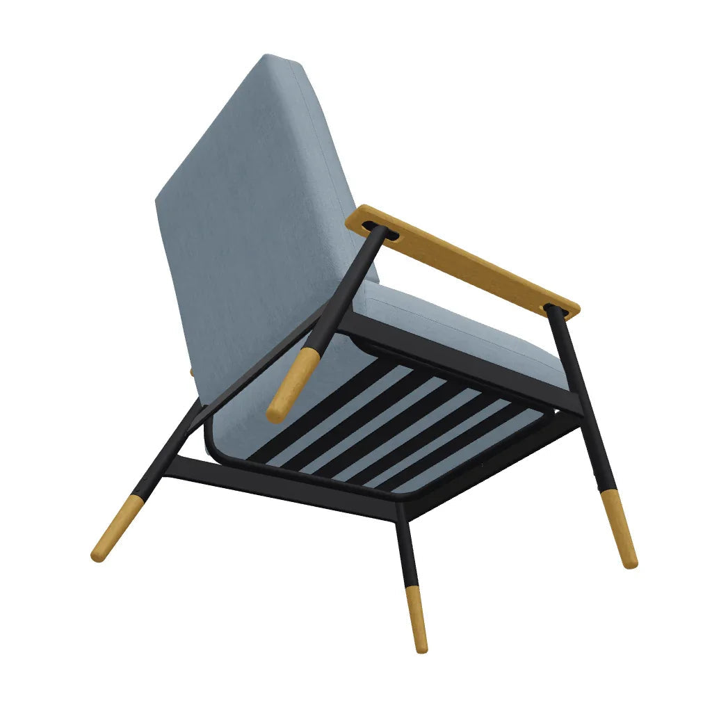 Welles Cushion Rustic Polymer Arm Chair - LOOMLAN - Telescope - Outdoor Accent Chairs