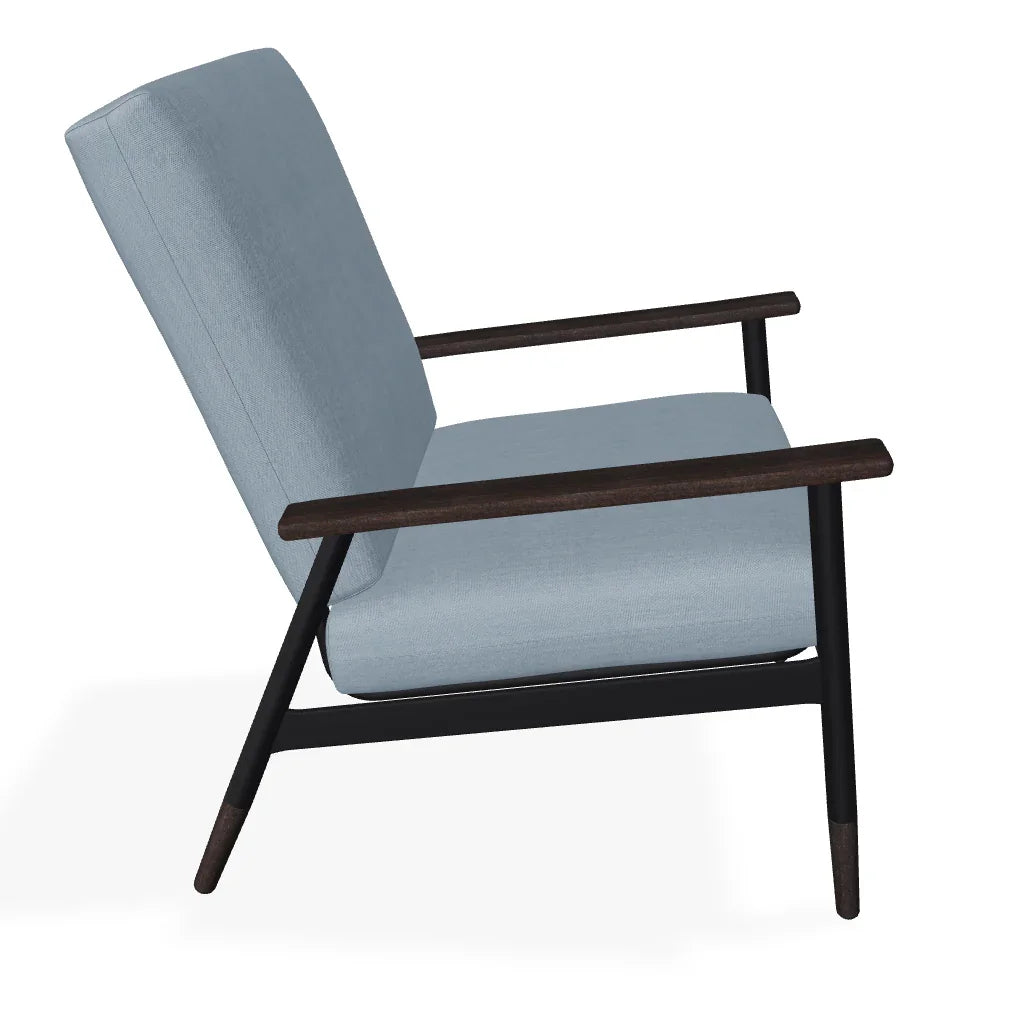 Welles Cushion Rustic Polymer Arm Chair - LOOMLAN - Telescope - Outdoor Accent Chairs