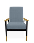 Welles Cushion Rustic Polymer Arm Chair - LOOMLAN - Telescope - Outdoor Accent Chairs