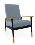 Welles Cushion Rustic Polymer Arm Chair - LOOMLAN - Telescope - Outdoor Accent Chairs