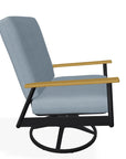 Welles Cushion Swivel Rocker Polymer Arm - LOOMLAN - Telescope - Outdoor Accent Chairs