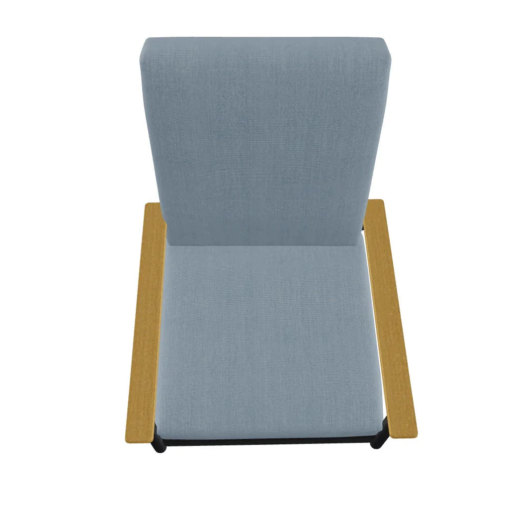 Welles Cushion Swivel Rocker Polymer Arm - LOOMLAN - Telescope - Outdoor Accent Chairs