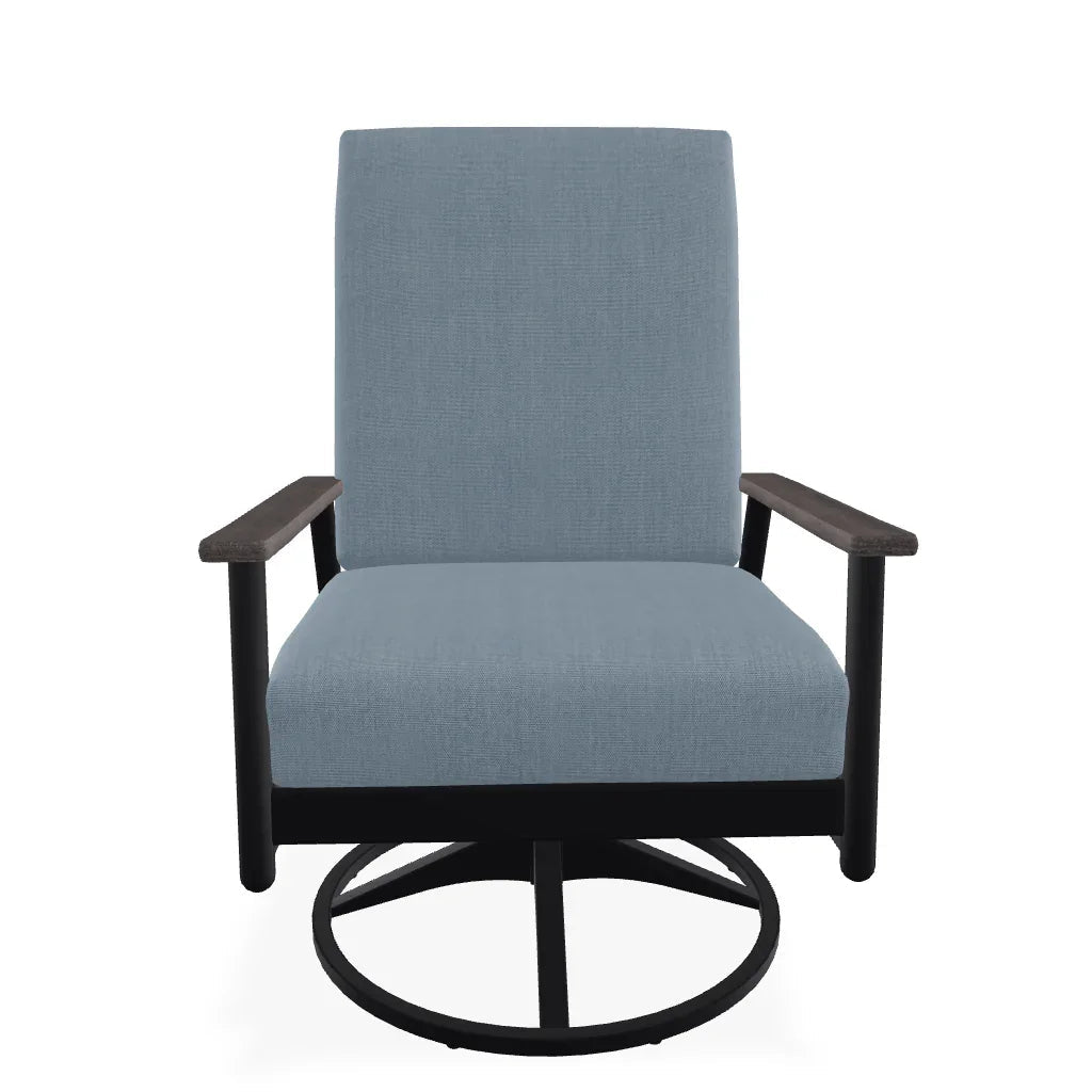 Welles Cushion Swivel Rocker Polymer Arm - LOOMLAN - Telescope - Outdoor Accent Chairs