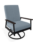 Welles Cushion Swivel Rocker Polymer Arm - LOOMLAN - Telescope - Outdoor Accent Chairs